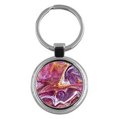 Paint Acrylic Paint Art Colorful Key Chain (round) by Pakrebo