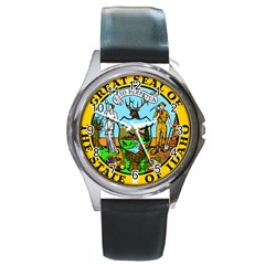 Seal Of Idaho Round Metal Watch by abbeyz71