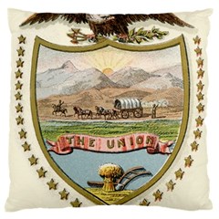 Historical Coat Of Arms Of Idaho Territory Large Cushion Case (two Sides) by abbeyz71