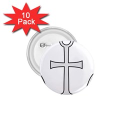 Anchored Cross 1 75  Buttons (10 Pack) by abbeyz71