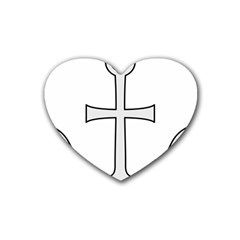 Anchored Cross Heart Coaster (4 Pack)  by abbeyz71