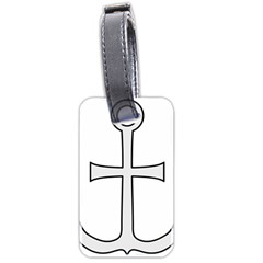 Anchored Cross Luggage Tag (two Sides) by abbeyz71