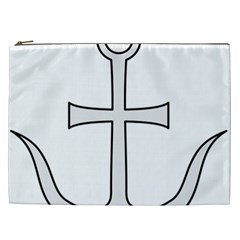 Anchored Cross Cosmetic Bag (xxl) by abbeyz71
