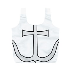 Anchored Cross Full Print Recycle Bag (m) by abbeyz71