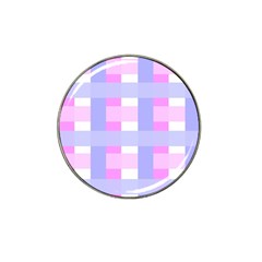 Gingham Checkered Texture Pattern Hat Clip Ball Marker (4 Pack)