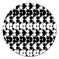 Seamless Pattern Wallpaper Magnet 5  (round)