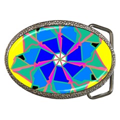 Mandala Wheel Pattern Ornament Belt Buckles by Pakrebo