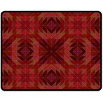 Maroon Triangle Pattern Seamless Fleece Blanket (Medium)  60 x50  Blanket Front