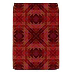 Maroon Triangle Pattern Seamless Removable Flap Cover (l)