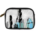 The City Of The Future Collage Digital Camera Leather Case Front