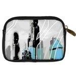 The City Of The Future Collage Digital Camera Leather Case Back