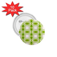 Seamless Wallpaper Background Green White 1 75  Buttons (10 Pack)