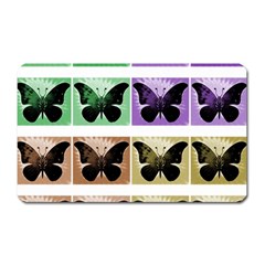 Seamless Wallpaper Butterfly Magnet (Rectangular)