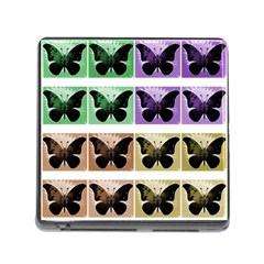 Seamless Wallpaper Butterfly Memory Card Reader (Square 5 Slot)