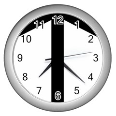 Grapevine Cross Wall Clock (silver) by abbeyz71