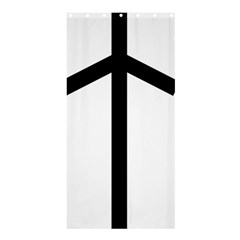 Grapevine Cross Shower Curtain 36  X 72  (stall)  by abbeyz71