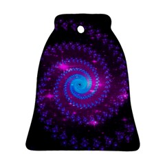 Fractal Spiral Space Galaxy Bell Ornament (two Sides) by Pakrebo