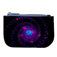 Fractal Spiral Space Galaxy Large Coin Purse by Pakrebo