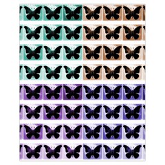 Seamless Wallpaper Butterfly Pattern Drawstring Bag (small) by Pakrebo