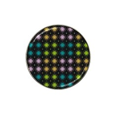 Wallpaper Seamless Pattern Flowers Hat Clip Ball Marker (4 Pack)