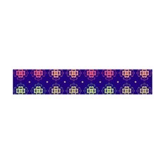 Flowers Pattern Ornament Symmetry Flano Scarf (mini) by Pakrebo