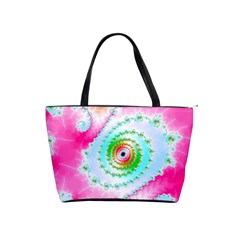 Fractal Spiral Twist Twisted Helix Classic Shoulder Handbag by Pakrebo