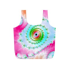 Fractal Spiral Twist Twisted Helix Full Print Recycle Bag (s) by Pakrebo