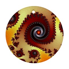 Fractal Rendering Spiral Twist Ornament (round)