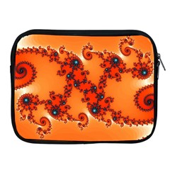 Fractal Rendering Spiral Curve Orange Apple Ipad 2/3/4 Zipper Cases by Pakrebo