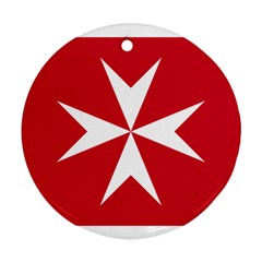 Civil Ensign Of Malta Ornament (round)