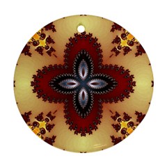 Kaleidoscope Fractal Pattern Ornament (round)