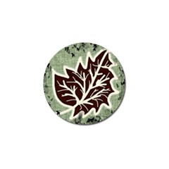 Drawing Autumn Leaves Season Golf Ball Marker (4 Pack) by Pakrebo