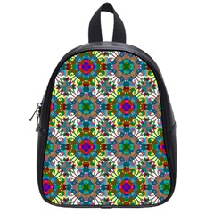 Seamless Pattern Decoration School Bag (small) by Pakrebo