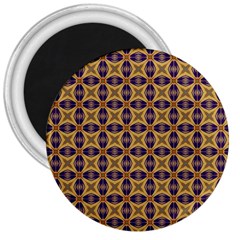 Seamless Wallpaper Pattern Ornament Vintage 3  Magnets