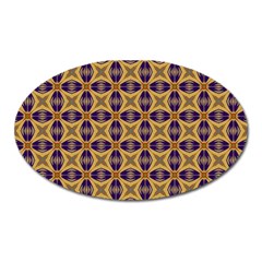 Seamless Wallpaper Pattern Ornament Vintage Oval Magnet