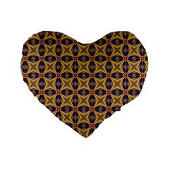 Seamless Wallpaper Pattern Ornament Vintage Standard 16  Premium Heart Shape Cushions