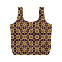 Seamless Wallpaper Pattern Ornament Vintage Full Print Recycle Bag (M)