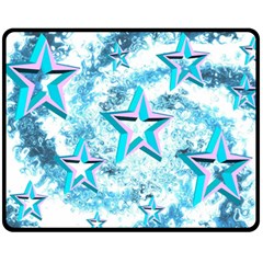Stars Background Star Shiny Fleece Blanket (Medium) 
