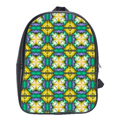 Seamless Wallpaper Pattern Symmetry School Bag (xl) by Pakrebo