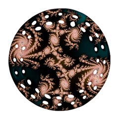 Fractal Pattern Abstraction Ornament (round Filigree) by Pakrebo