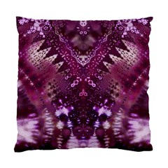 Pink Fractal Lace Standard Cushion Case (two Sides) by KirstenStar