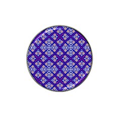 Symmetry Digital Art Pattern Blue Hat Clip Ball Marker (10 pack)