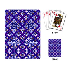 Symmetry Digital Art Pattern Blue Playing Cards Single Design (Rectangle)