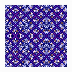 Symmetry Digital Art Pattern Blue Medium Glasses Cloth