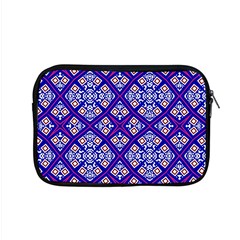 Symmetry Digital Art Pattern Blue Apple Macbook Pro 15  Zipper Case by Pakrebo