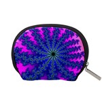 Fractal Abstract Background Digital Accessory Pouch (Small) Back