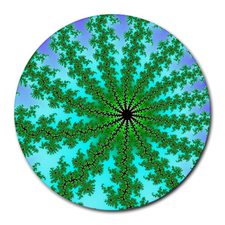 Fractal Abstract Rendering Round Mousepads