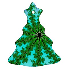 Fractal Abstract Rendering Christmas Tree Ornament (two Sides) by Pakrebo
