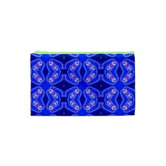 Seamless Fractal Blue Wallpaper Cosmetic Bag (xs)