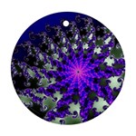 Fractal Rendering Digital Art Ornament (Round) Front